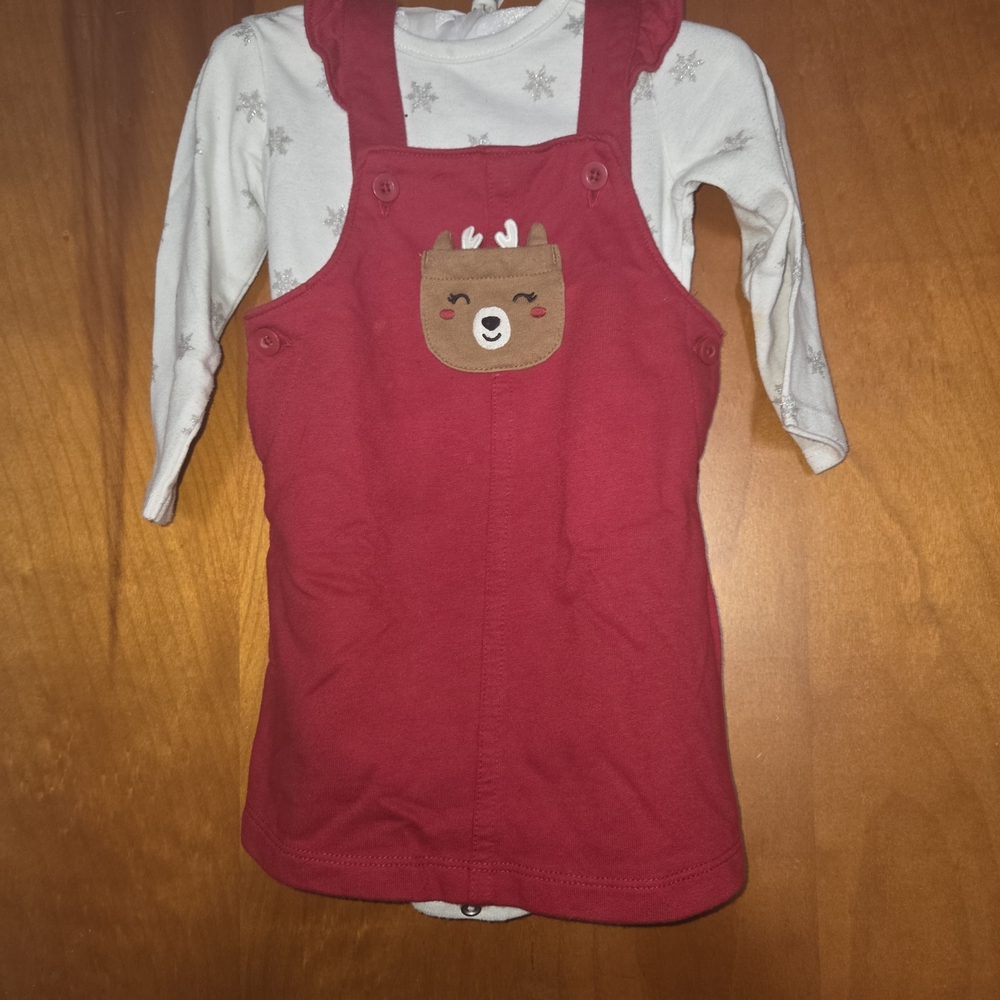 Carter's Pink Dress with White Long Sleeve